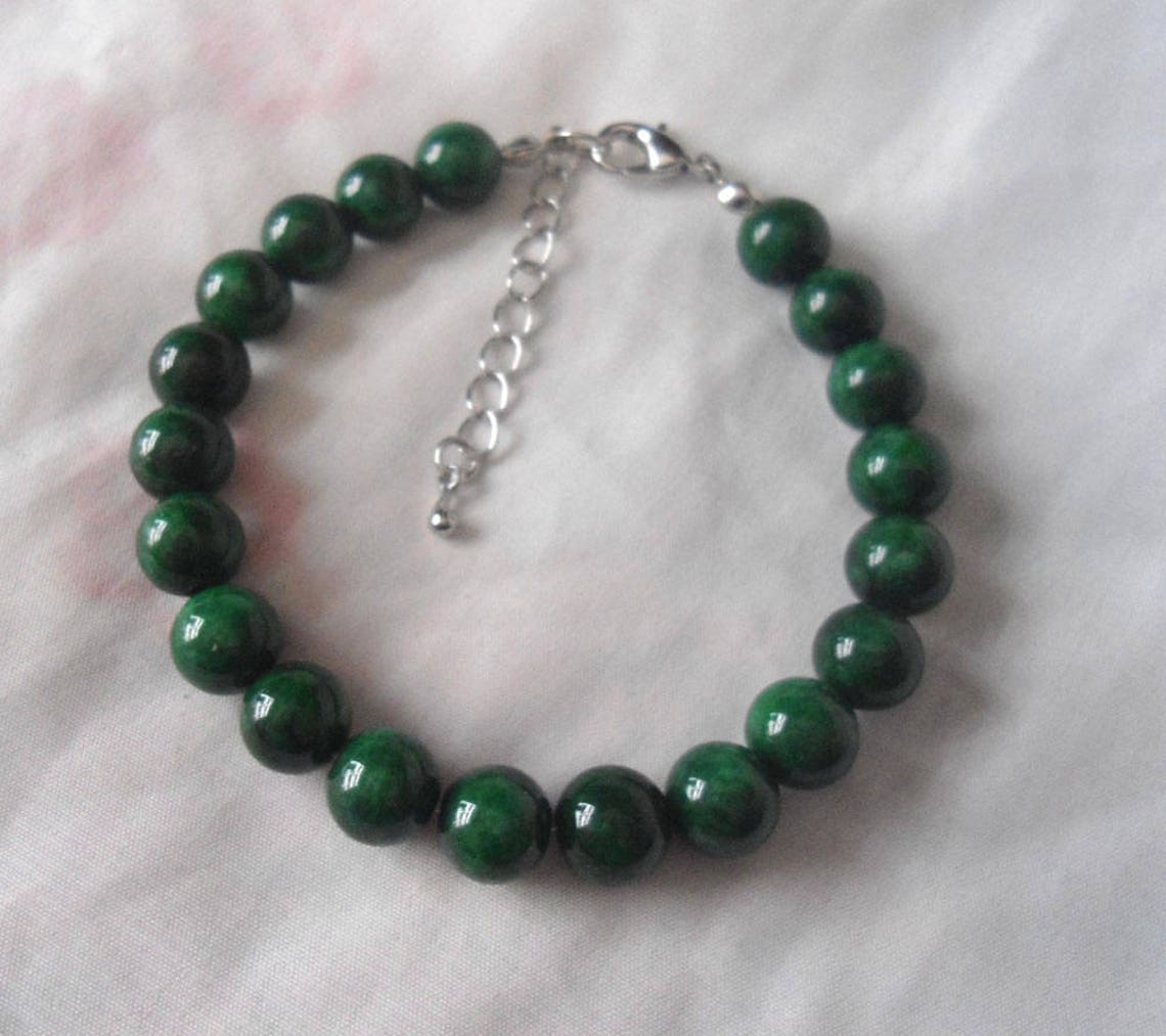 Jade Bracelet Emerald green Bracelet Pure Natural jade | Etsy