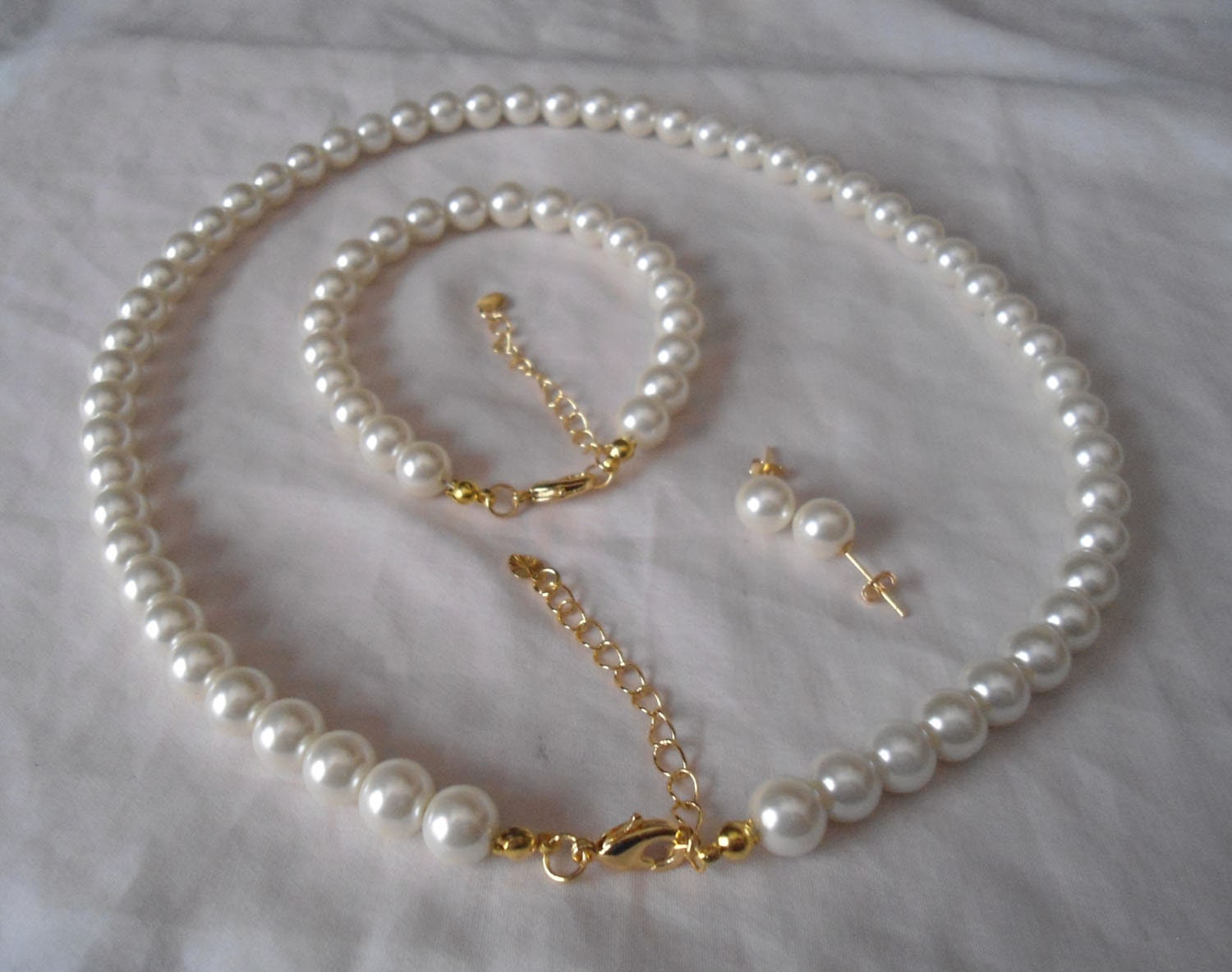 [SET] PEARL NECKLACE SET/ 1色