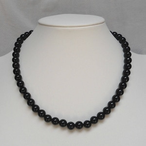 8mm Jade Black Necklace,Jade Black necklace,wedding necklace,bridesmaid  necklace,  Pure Natural Jade  jewelry,wedding gift, Jade Necklace,
