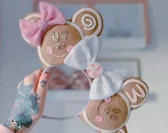 Made to order Gingerbread Mouse Ears - Christmas *12 WEEK TURNAROUND*