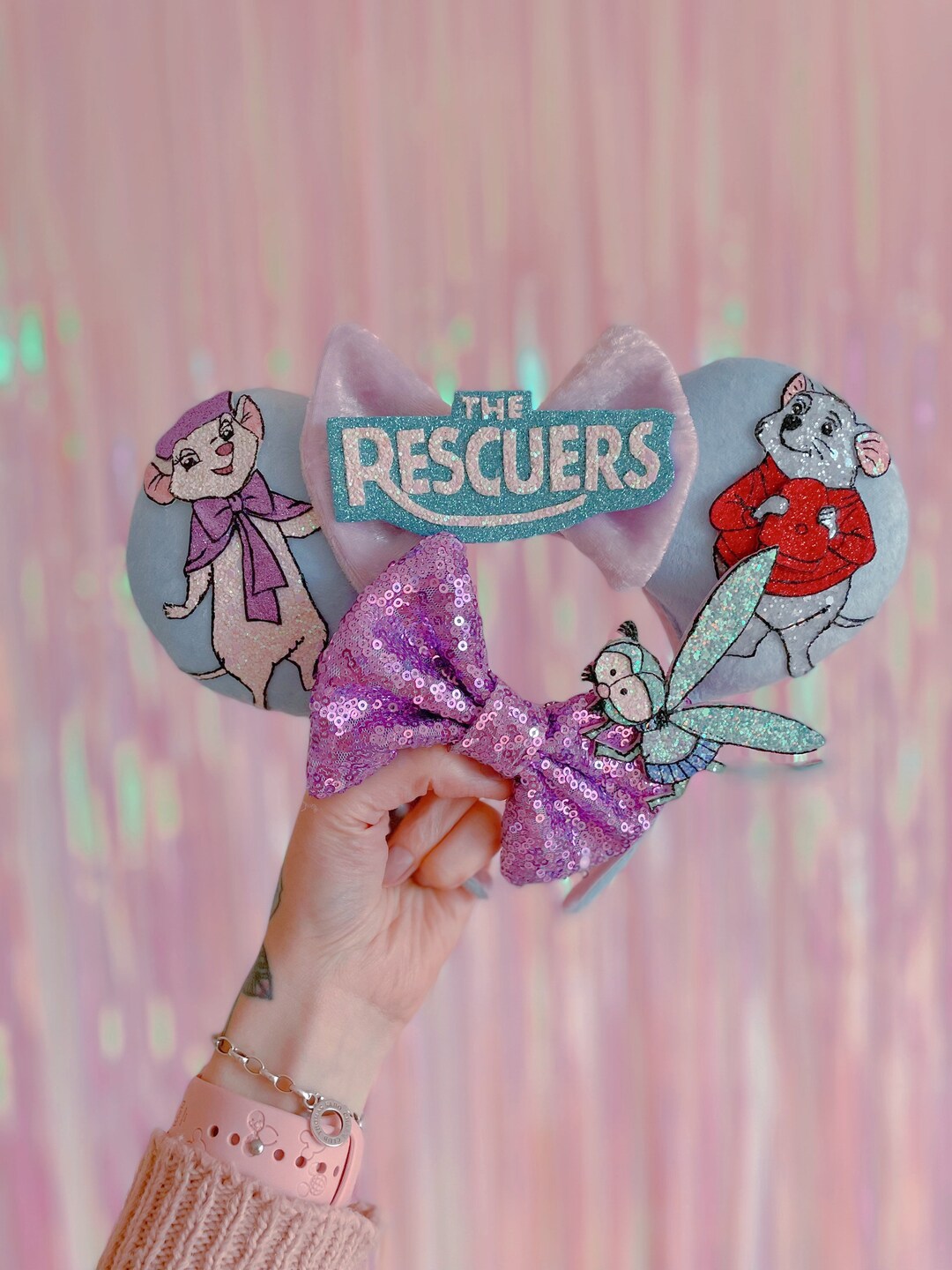 Mouse Rescue Medal Made to Order Rescue Mice Hand Painted Mouse Ears 12 Week Turnaround ...