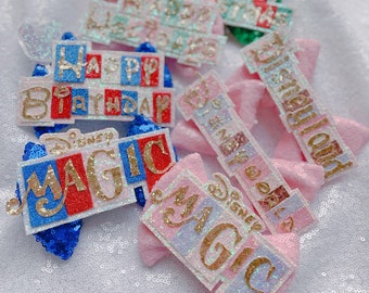 Made to order - ADDITIONAL Magical Bows / Hair Bows / Bow Magnets / add on Bow - Max 12 week turnaround