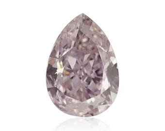 0.21 Carat Fancy Pink-Purple Pear Diamond VS1 GIA Certified