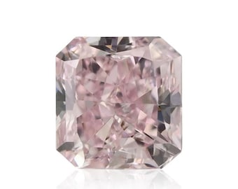 0.50 Carat Fancy Pink Square Radiant Shape Diamond VS2 GIA Certified