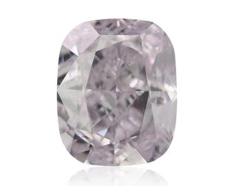 0.50 Carat Fancy Light Purple Cushion Diamond VS2 GIA