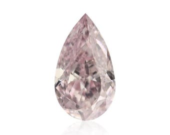 0.50 Carat Fancy Pink Pear Loose Natural Diamond VS2 GIA Certified