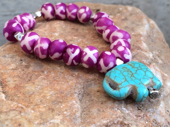 purple elephant bracelet