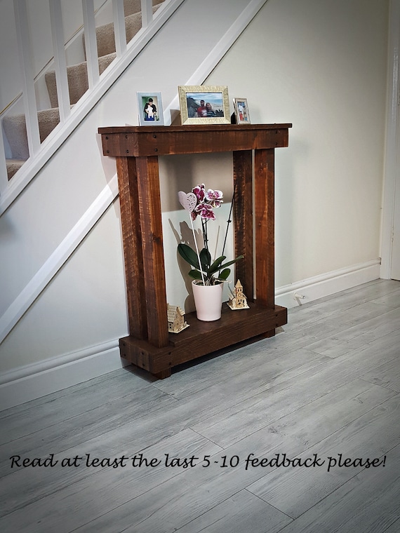 Pallet Wood Console Table Narrow Hallway Table Rustic Home Decor Country Style Farmhouse Style Bespoke Available HANDMADE Etsy