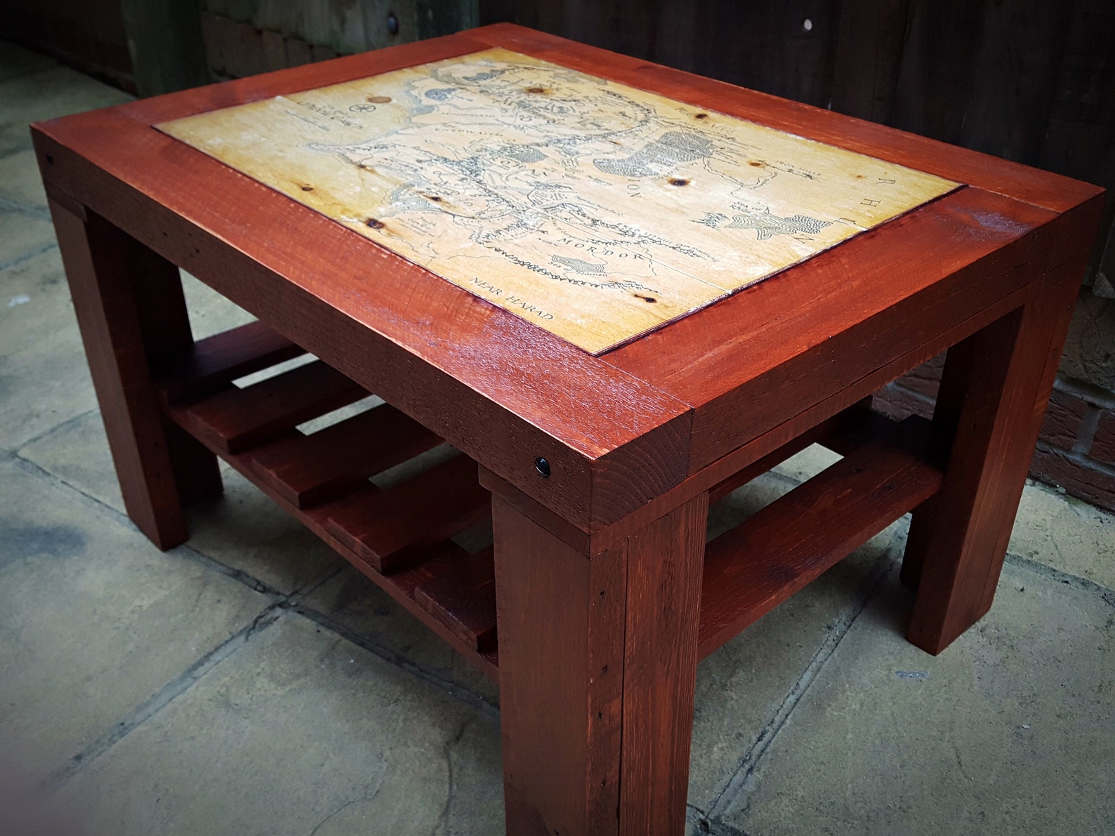 Coffee Table With World Map. Can Order It With Different Map | Etsy UK