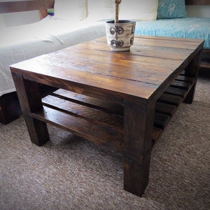 Coffee Table Rustic Pallet Furniture Reclaimed Pallet Wood