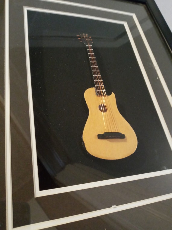 acoustic guitar shadow box