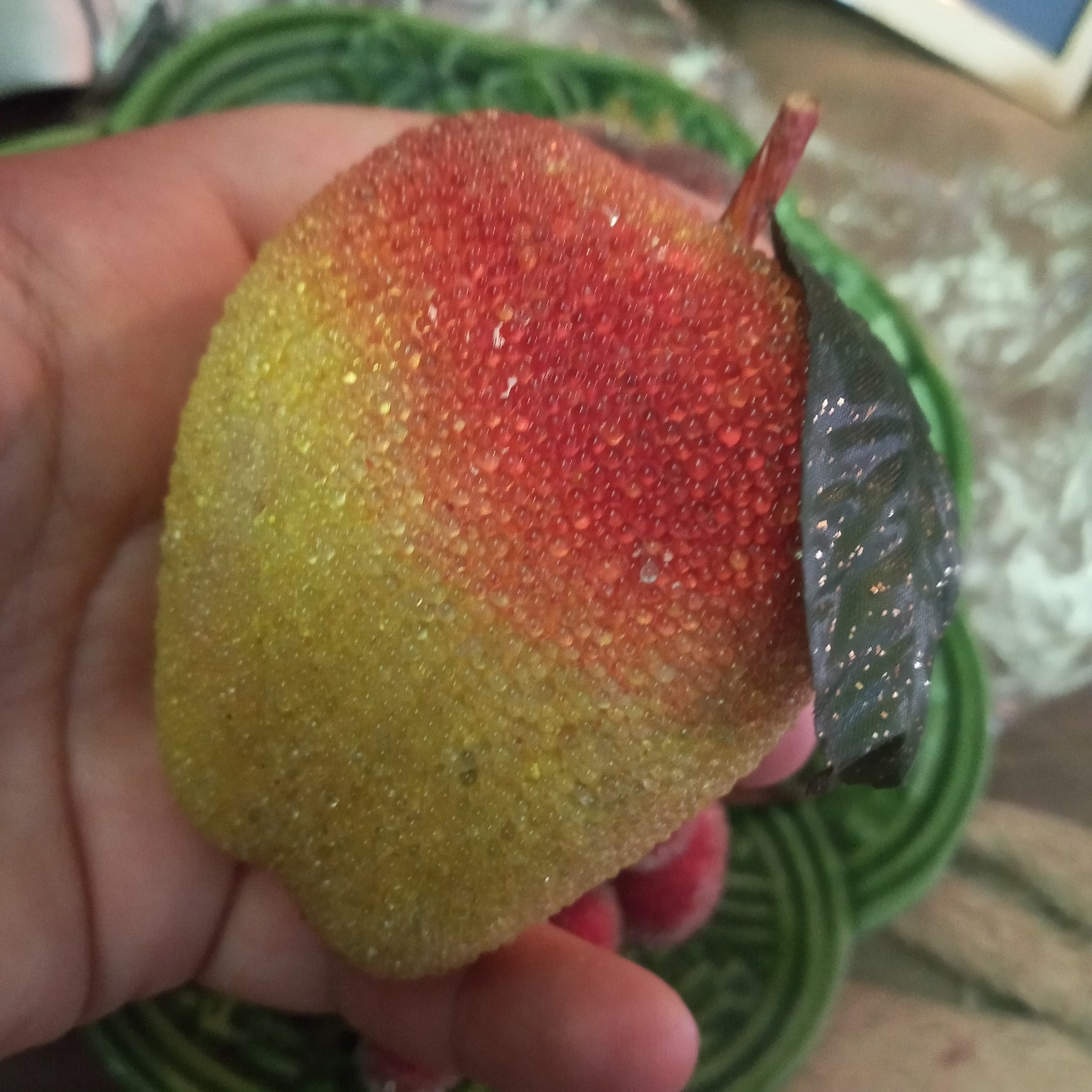 Vintage sugared fruit 6 pieces sugar coated faux fake fruit Etsy