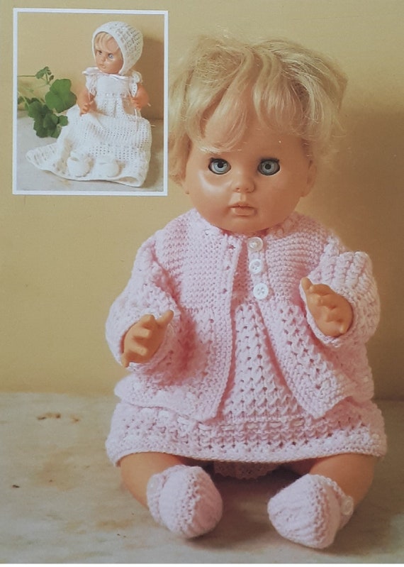 KNITTING PATTERN / Baby Doll Layette / Pram Set / Dress / Coat Etsy UK