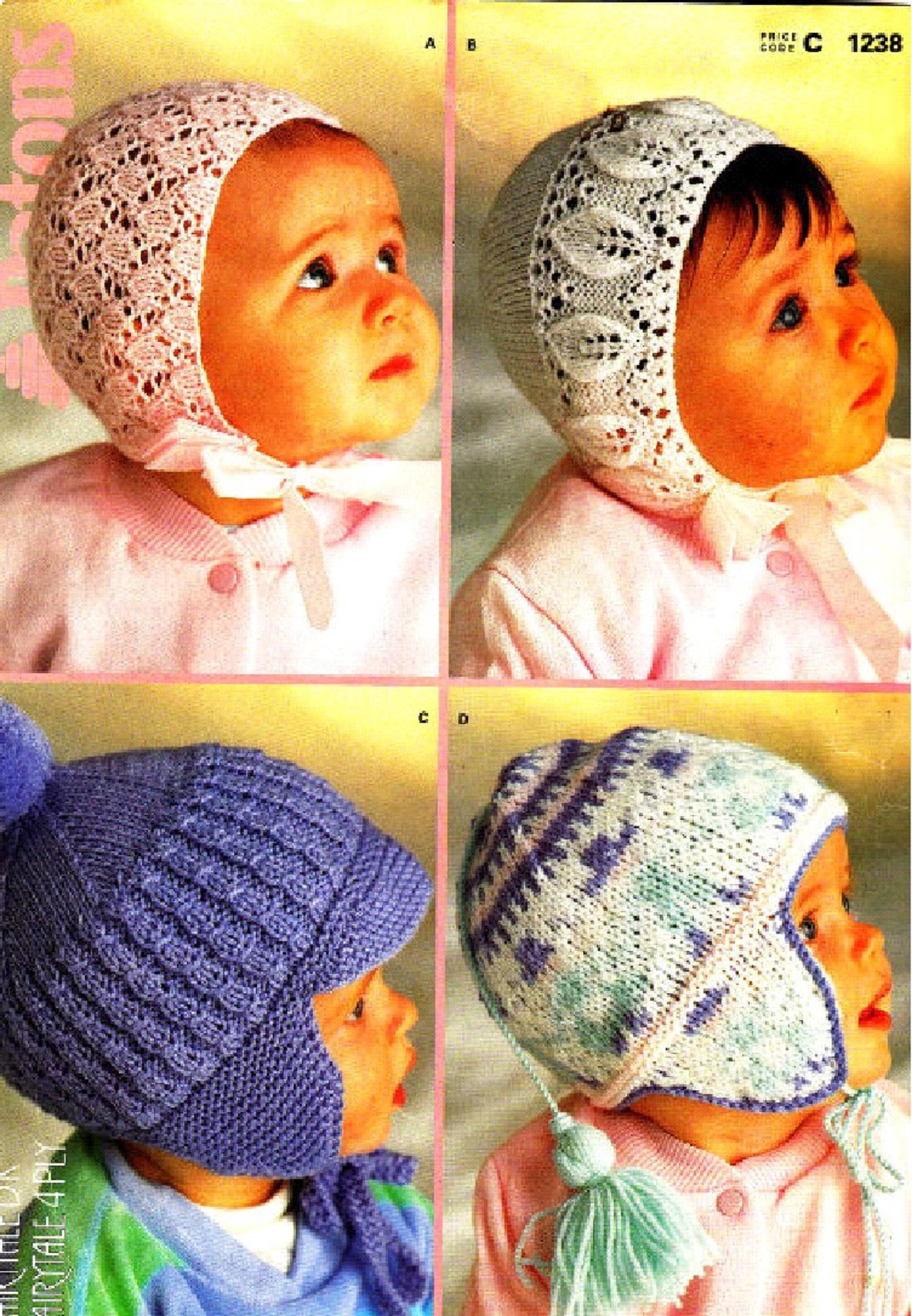 KNITTING PATTERN / and Helmets / Baby Hat / Babies Etsy UK