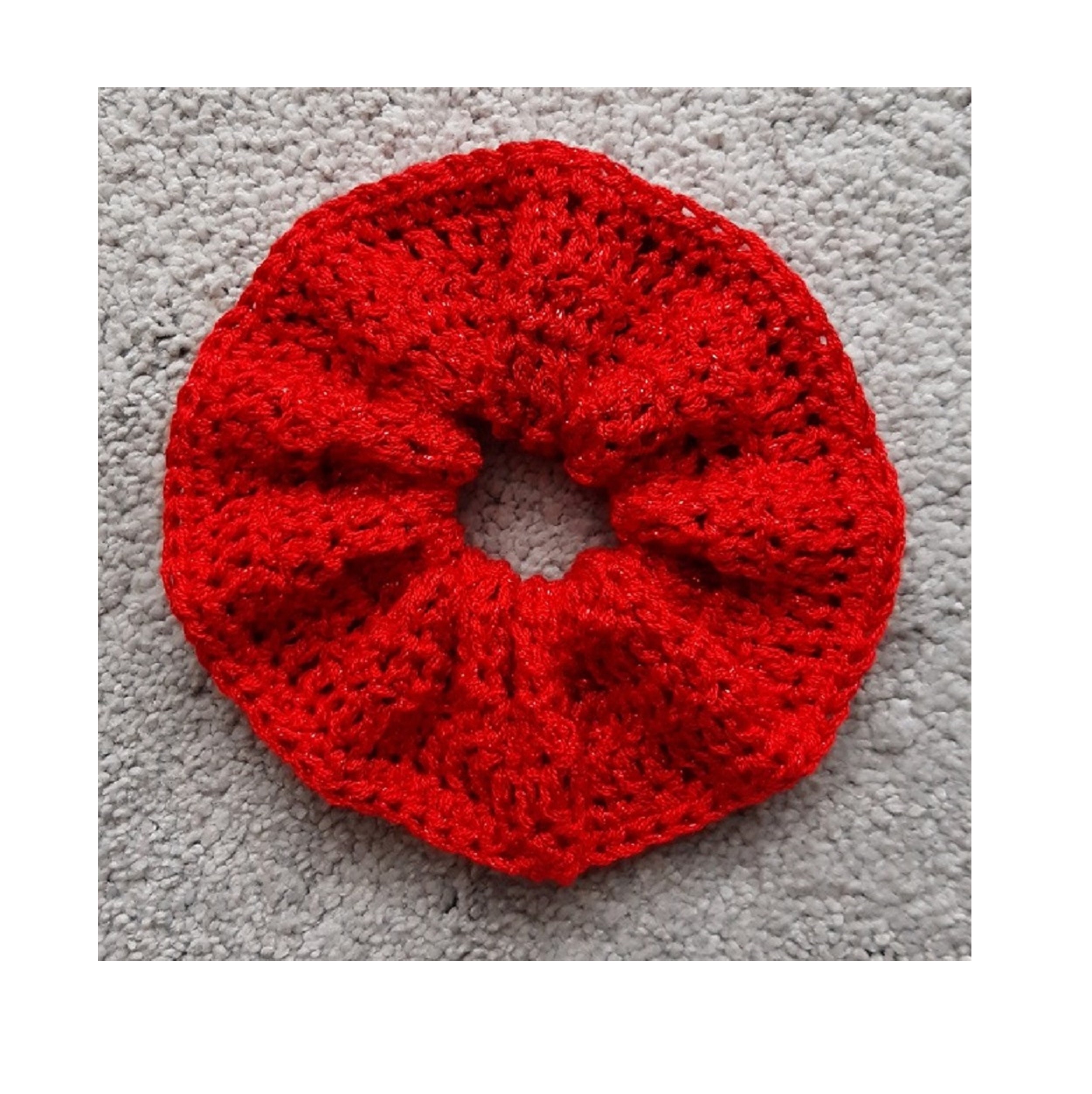 CROCHET PATTERN / Sparkle Scrunchie / Hair Decoration / Hair Etsy