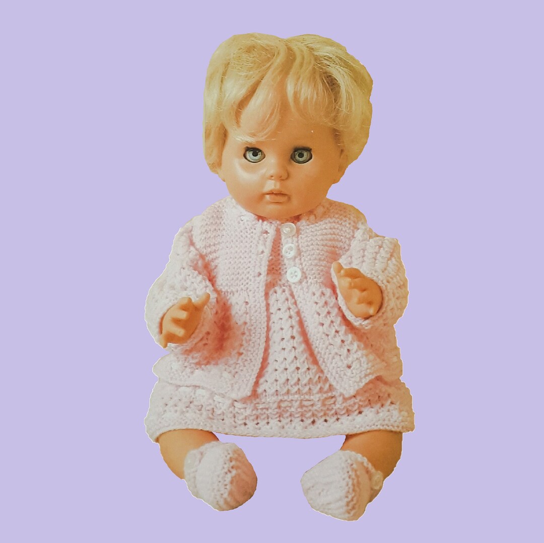 KNITTING PATTERN / Baby Doll Layette / Pram Set / Dress / Coat Etsy