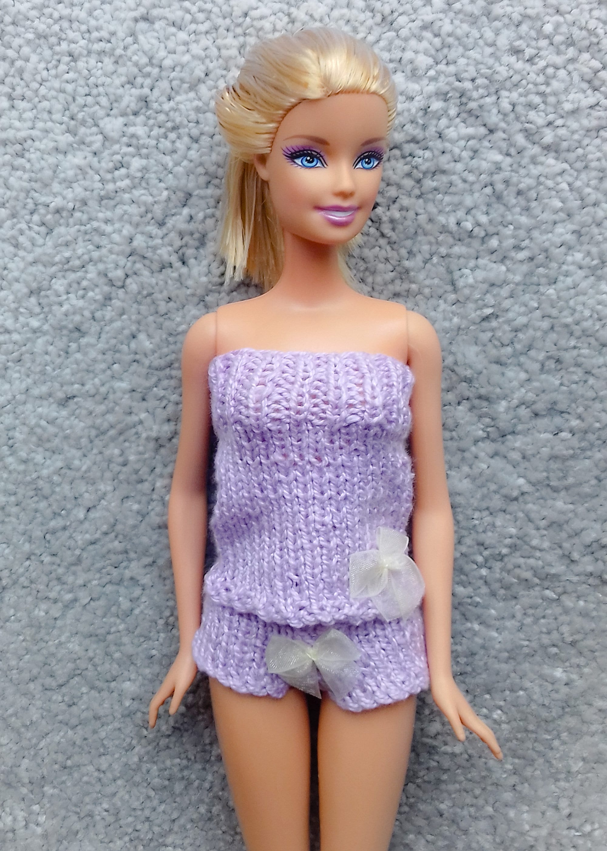 KNITTING PATTERN / Lavender Underwear for Barbie / Dolls Etsy