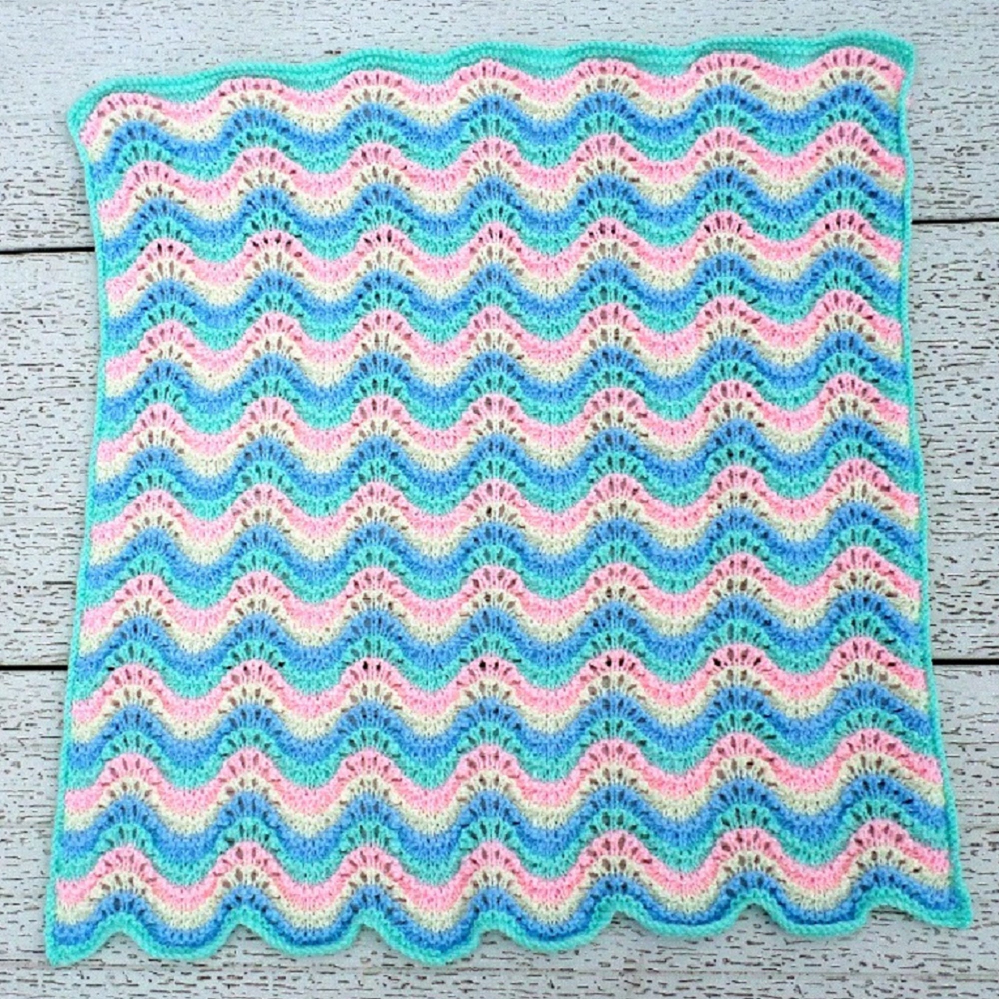 KNITTING PATTERN / Feather and Fan Blanket / Baby Pram Cover / Etsy