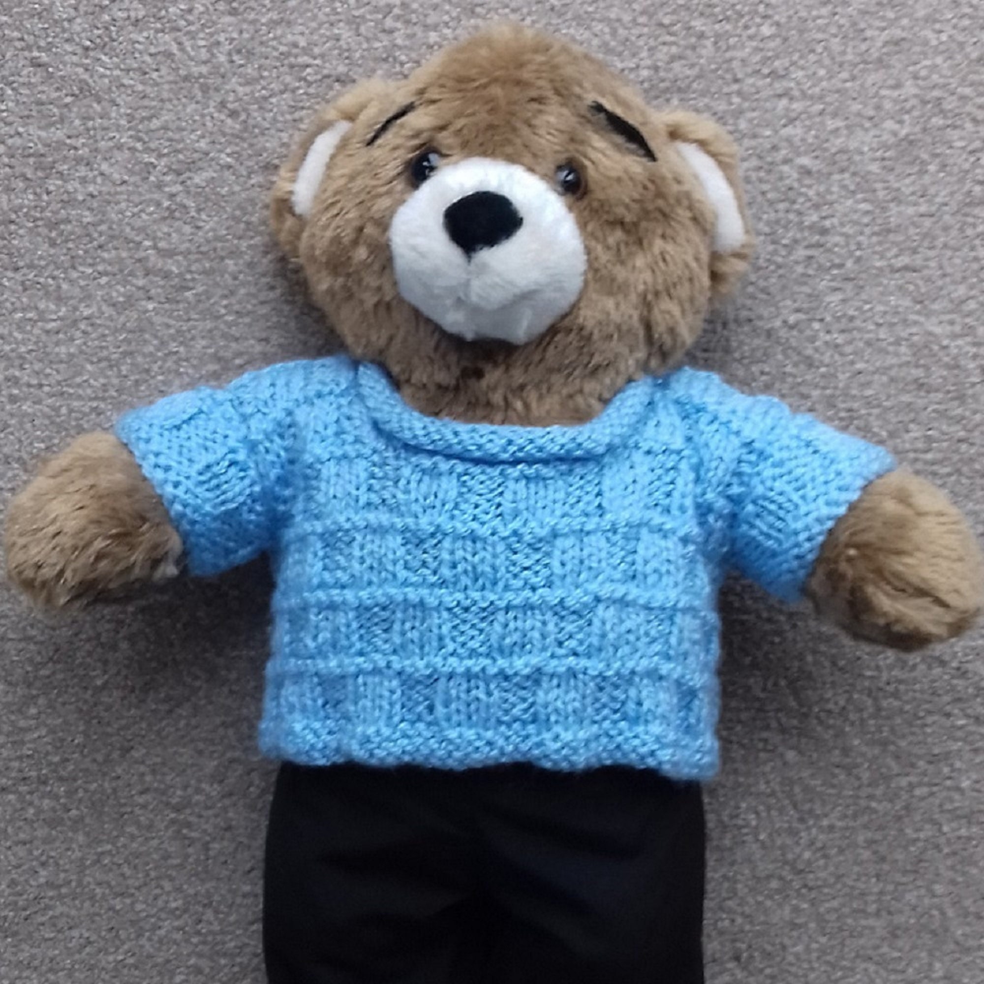 KNITTING PATTERN / Cloud Blue Sweater for Teddy / Sweater / - Etsy UK
