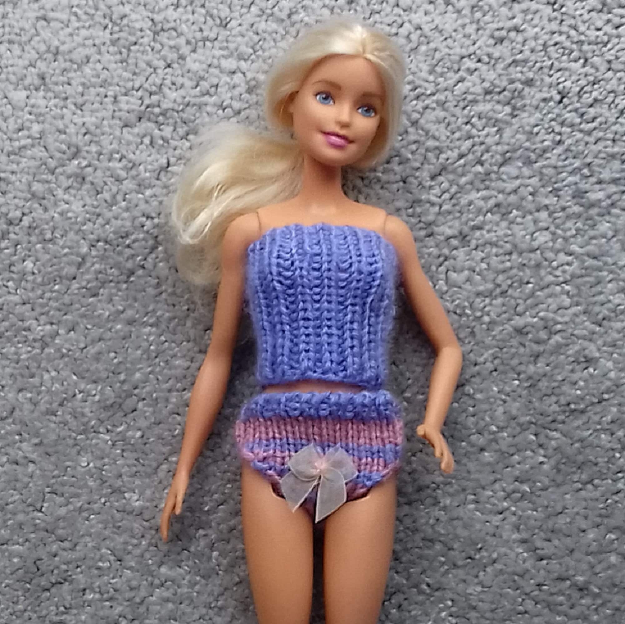 KNITTING PATTERN / Pretty Panties for Barbie / Underwear / Etsy España