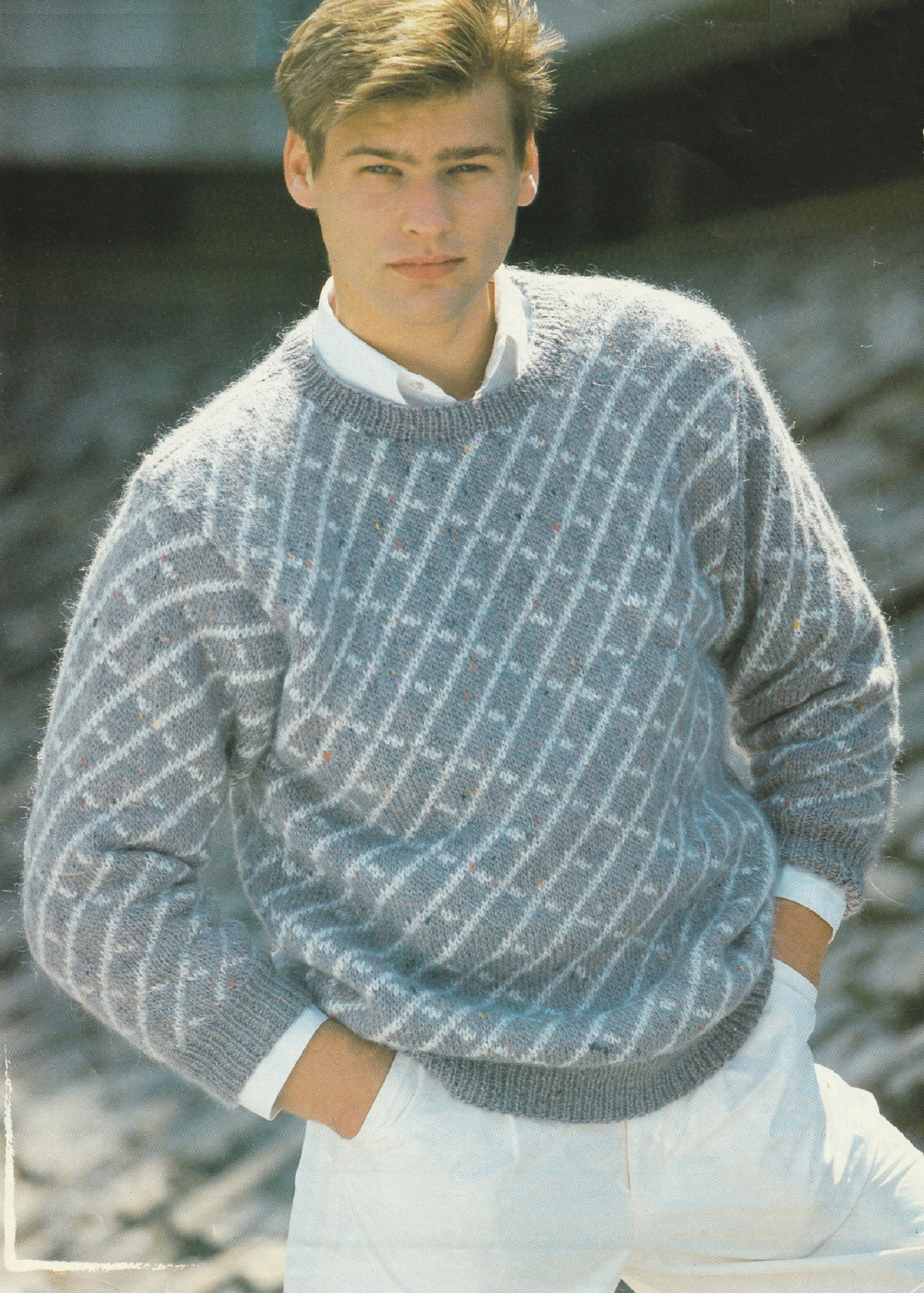 KNITTING PATTERN / Wilky Sweater / Men's Jumper / Pullover - Etsy UK