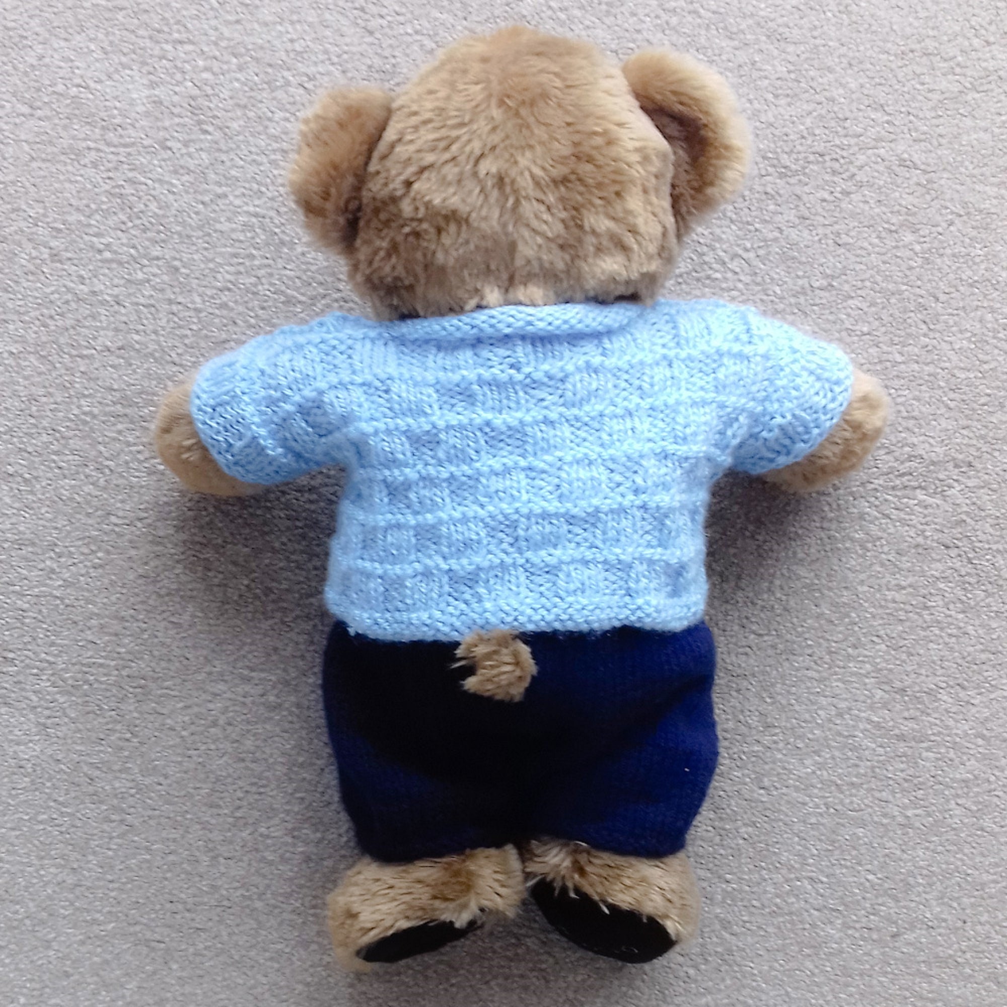KNITTING PATTERN / Cloud Blue Sweater for Teddy / Sweater / - Etsy UK