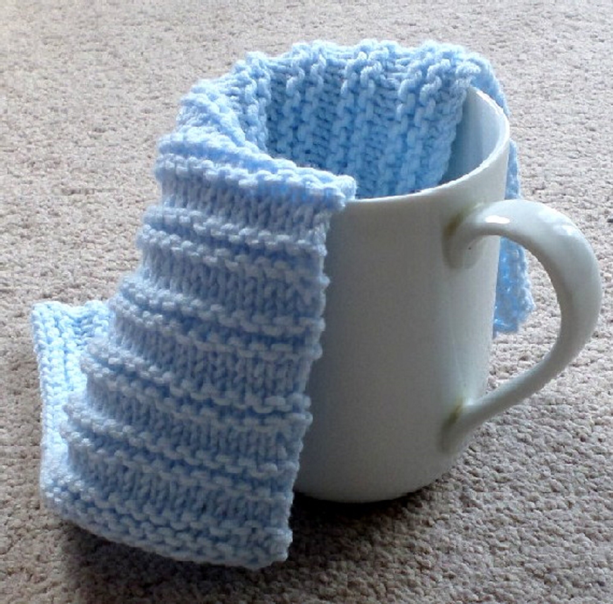 KNITTING PATTERN / Garter Ridge Wash Cloth / Dish Cloth / Etsy UK