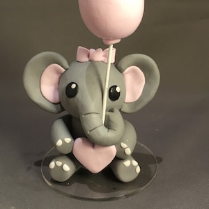Baby Elefant Cake Topper zur Taufe