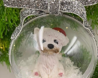 Boule à Neige Personnalisable Avec Photo De Ton Animal - Ornement 3D En Acrylique, Décoration Noël Unique