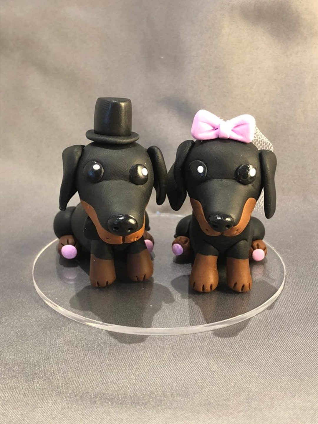 Sausage Dog Weiner Dog Cake Topper-weiner Dog Bride and - Etsy