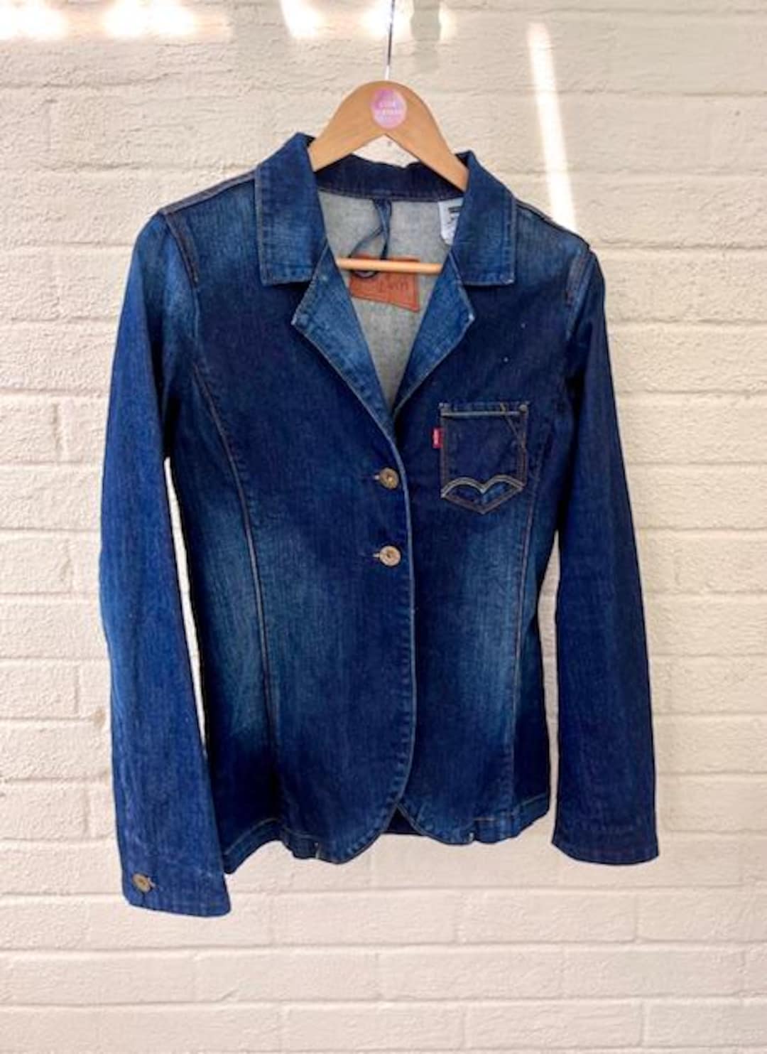 Levi Denim Jacket Sample Piece Rare 8 - Etsy