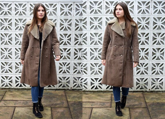 Premium Vintage Light Brown Sheepskin / Shearling