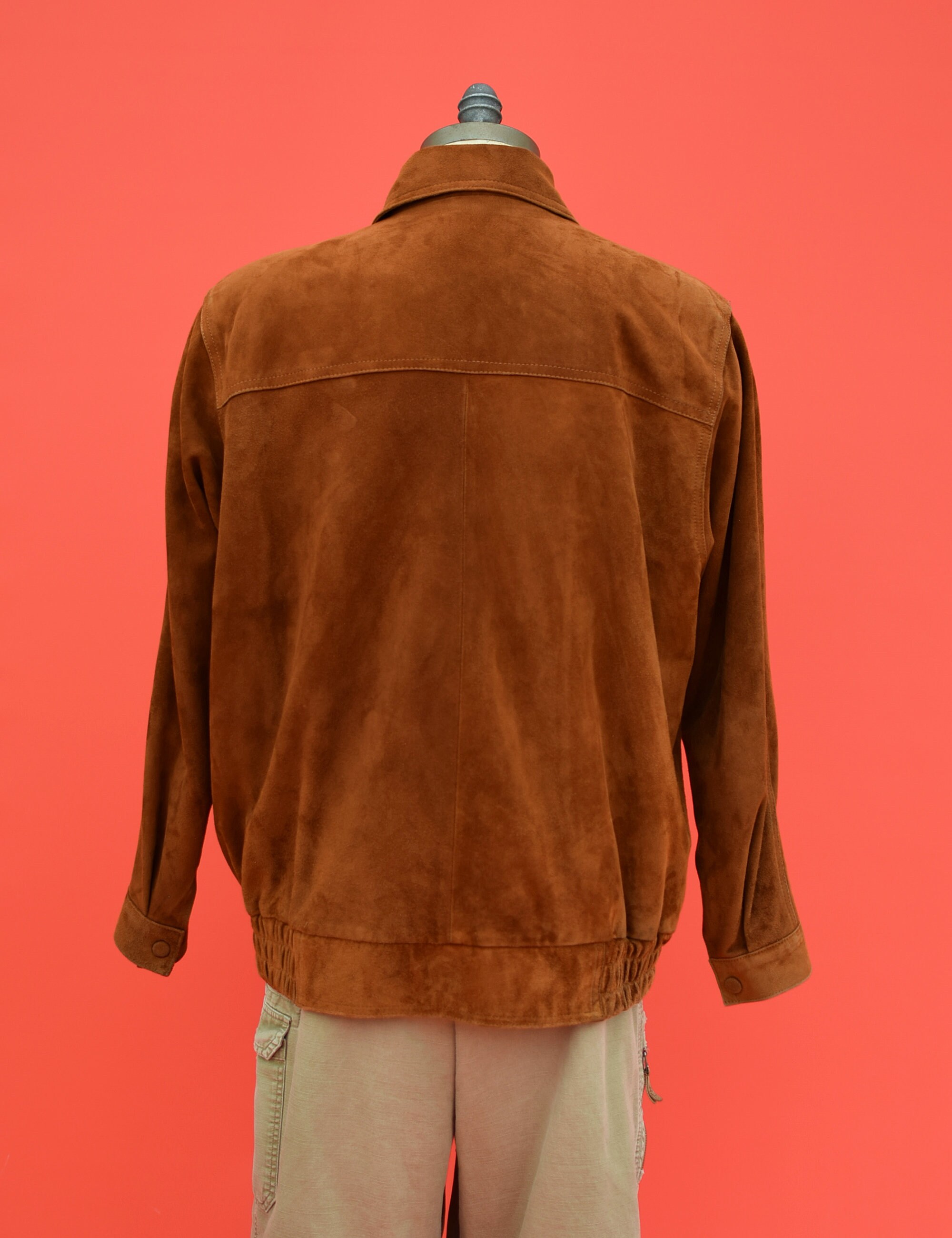 Vintage Lanvin Jacket Bespoke Suede Bomber Tan L - Etsy