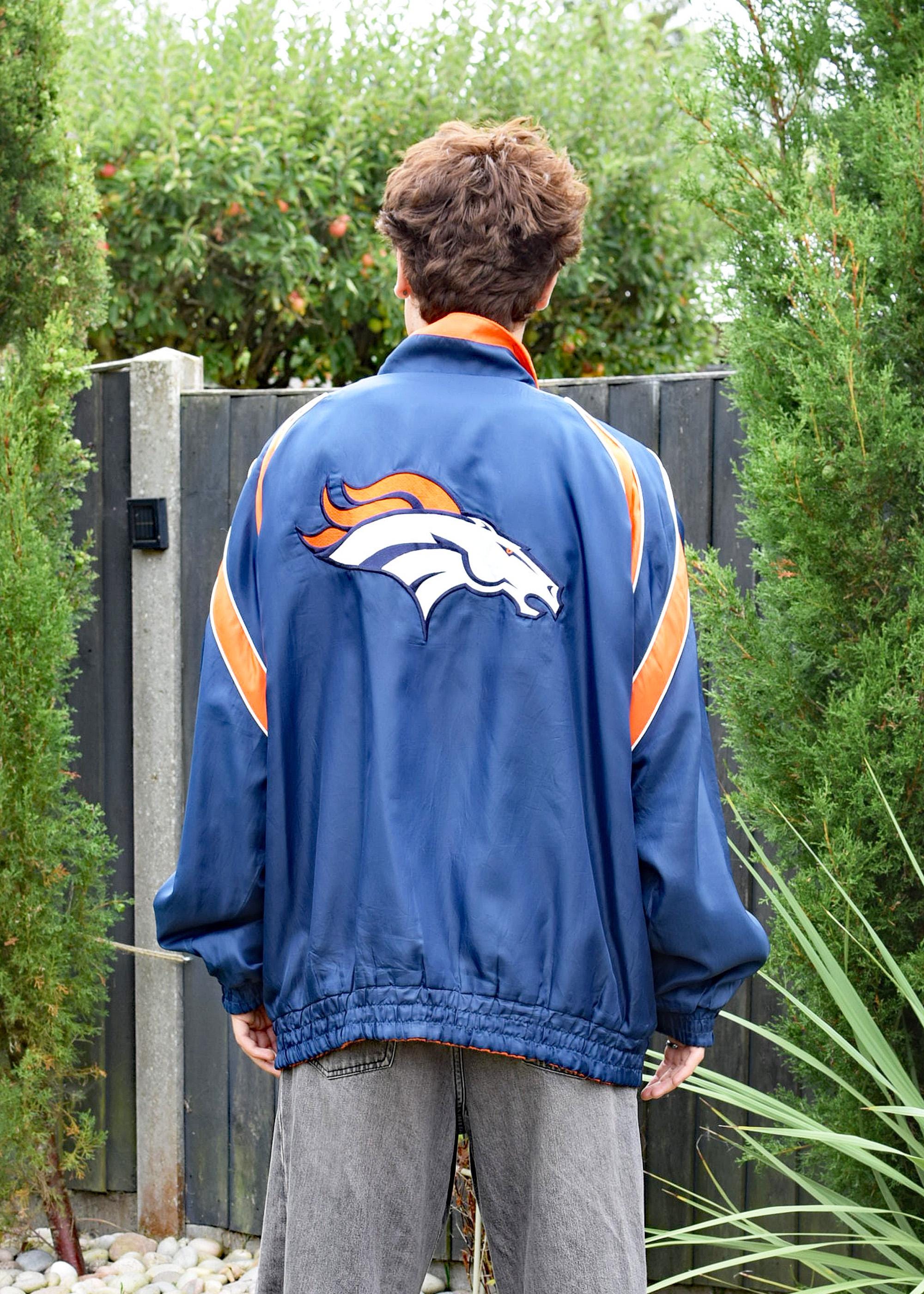 Denver Broncos Majestic MLB Jacket Reversible Baseball Pro Sports