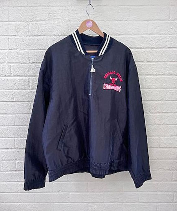 ヴィンテージ 1990年代 シカゴ・ブルズ スターター ハーフジップ プル