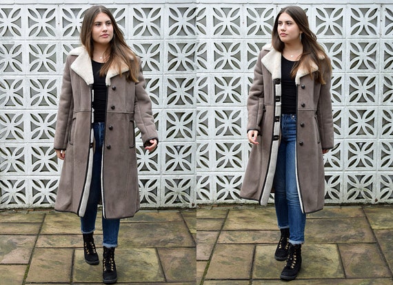 Premium Vintage Light Brown Sheepskin / Shearling