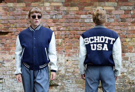 Schott leather varsity jacket - Gem Schott leather varsity jacket - Gem