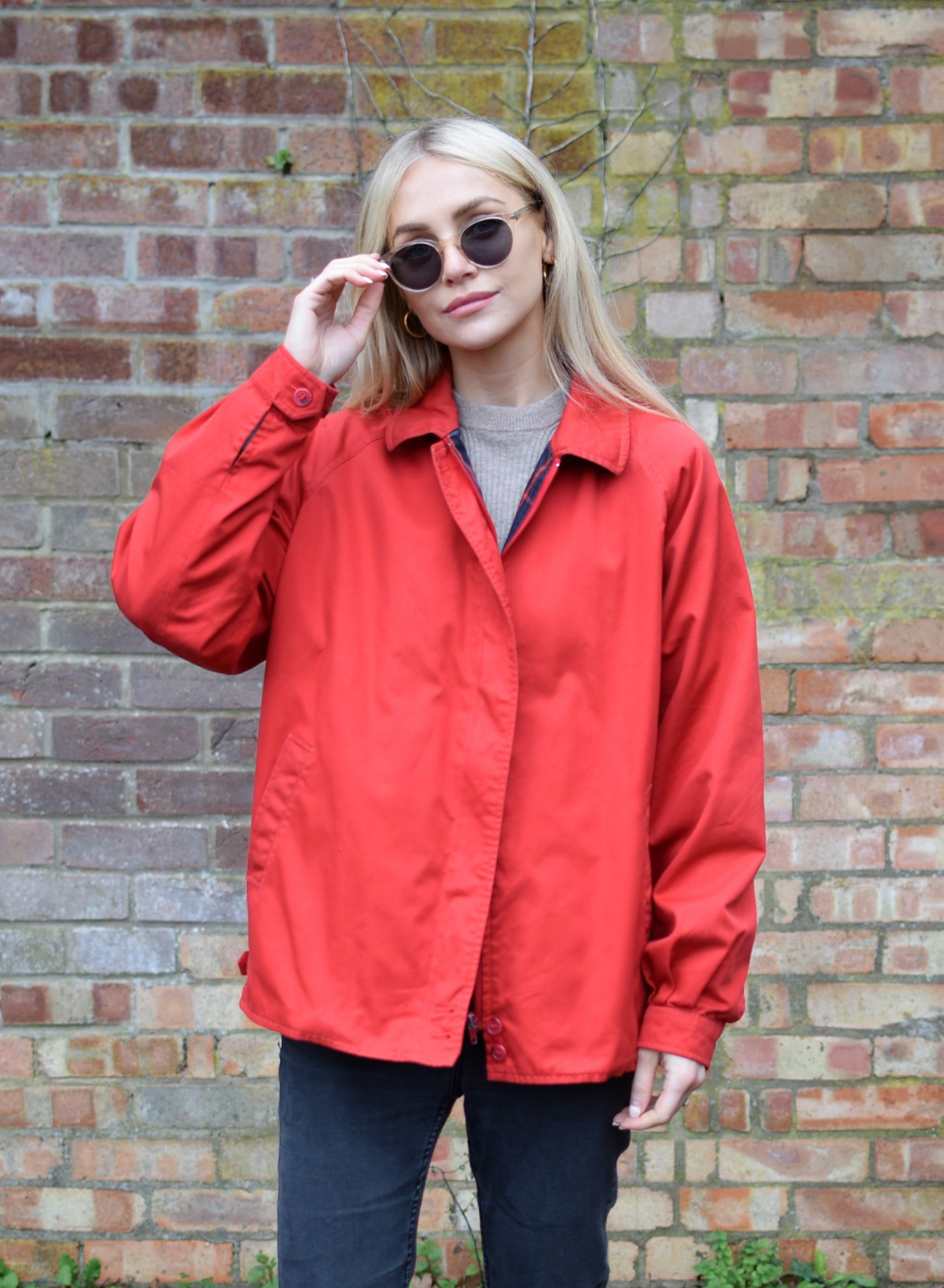 【一枚袖】Vintage burberry harrington jacket Burberry Vintage Harrington Jacket Women's Size 6 Reg | eBay