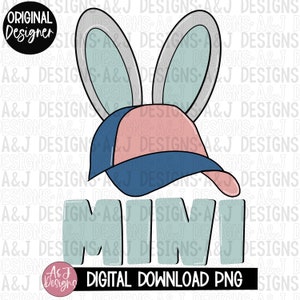 Bunny Mini boy PNG,digital download,png,file for sublimation printing,easter designs, Mini Easter design, boy Easter designs