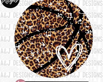 Leopard basketball ,Basketball mom,PNG file for Sublimation printing,sports,basketball clipart,DTG printing
