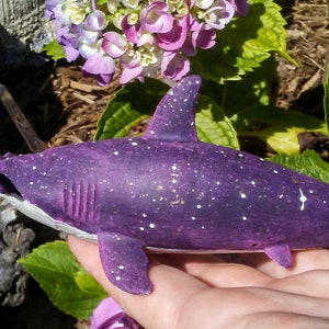 HAMMERHEAD SHARK Celestial UNICORN- Glow in the Dark Baidam Constellation, Heightened Senses, Pursuit, Discernment, Healing Totems 40.00US