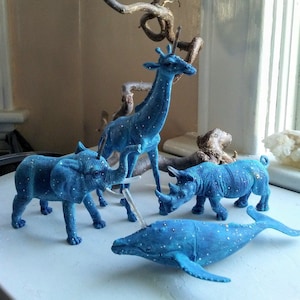 GIRAFFE CELESTIAL UNICORN-8&#39;&#39; Glow in the Dark Constellation, Healing Totems, Intuition, Meditation Companions,Sacred Altar Familiar 40.00US