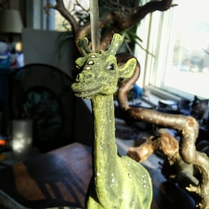 GIRAFFE CELESTIAL UNICORN- 7 5/8'' Glow in the Dark Orion Constellation, Healing Totems, Meditation Companions,Sacred Altar Familiar 40.00US