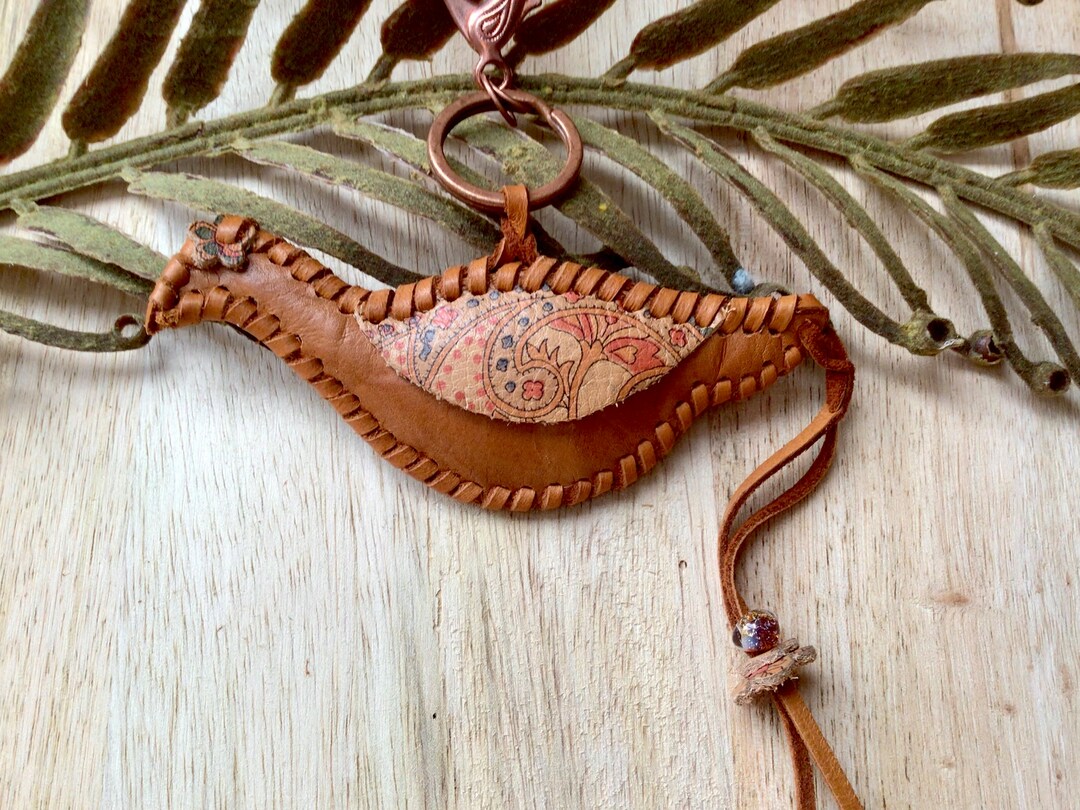 Leather Handbag Charm Keyring, Leather Bag Charm, Bird Bag Charm, Gift