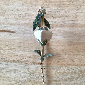 Leather Flower, Leather Floral, Leather Pod, Gift for Her