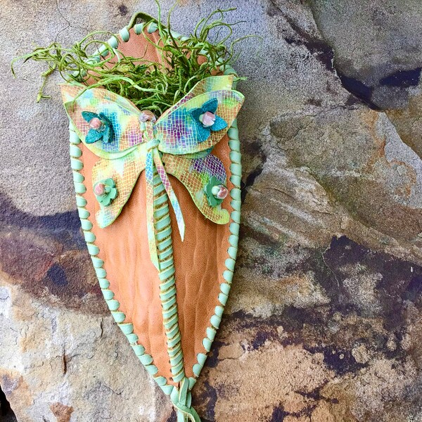 Leather Wall Hanging Etsy