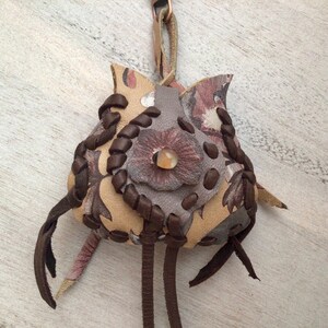 Leather Handbag Charm, Leather Keychain, Purse Charm