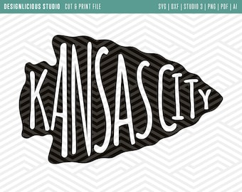 Cut & Print Dateien | Kansas City Pfeilspitze