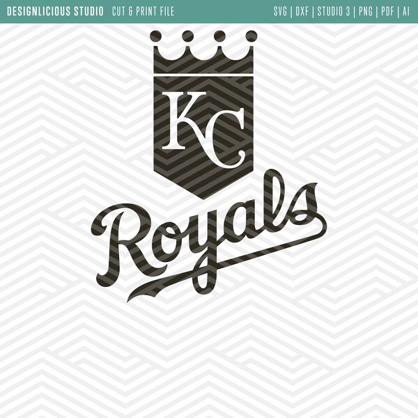 Cut & Print Files | Kansas City Royals Crown