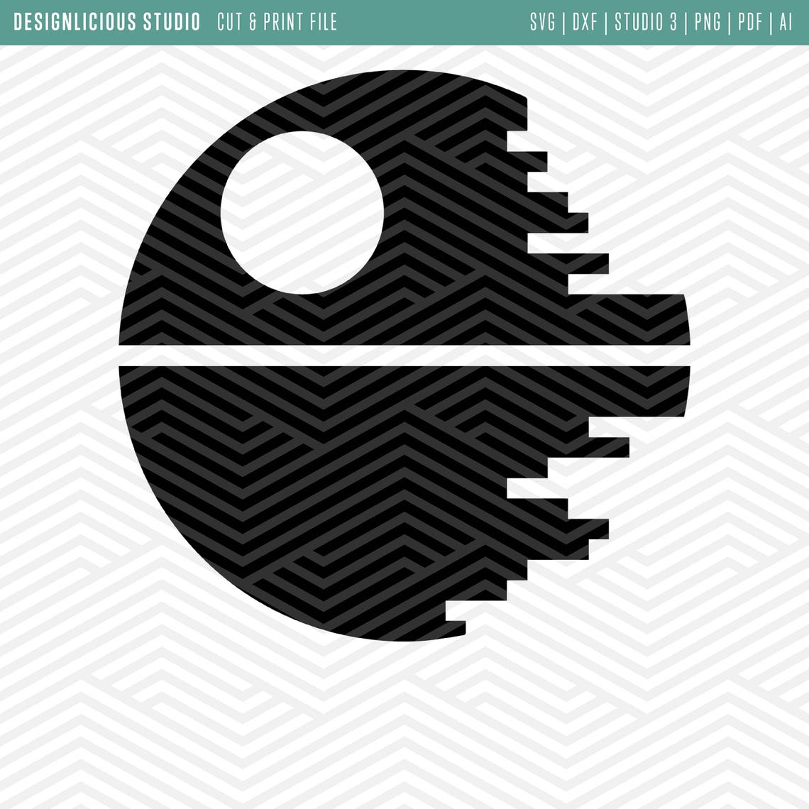 Cut &amp; Print Files Star Wars Death Star - Etsy